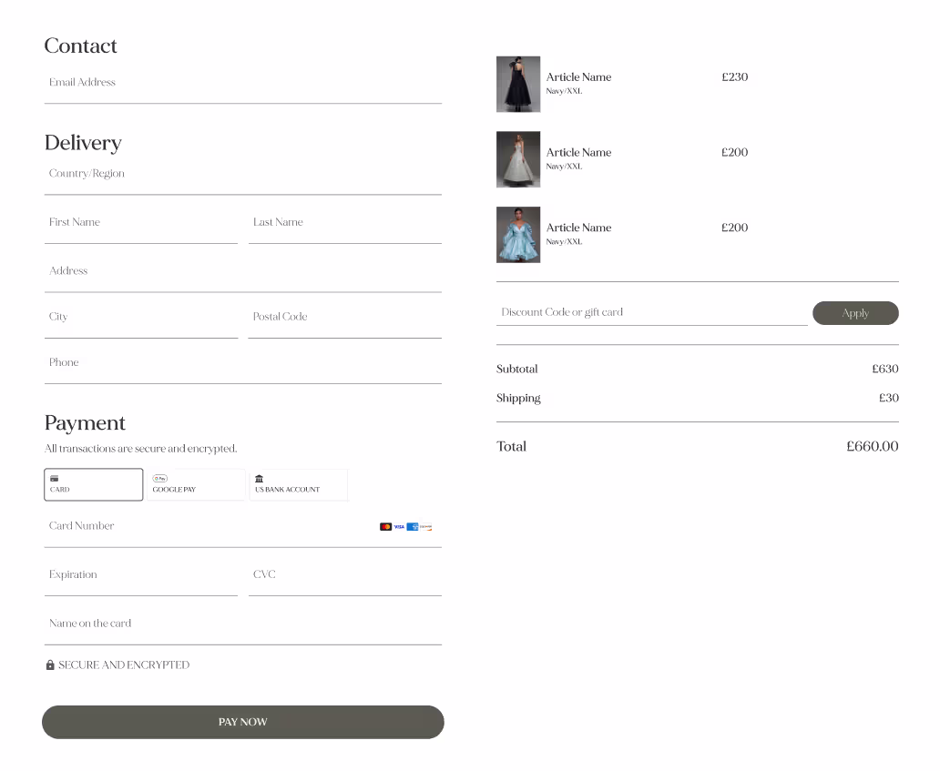 Roniére London: Making pricing clear before users dropped off — what we built