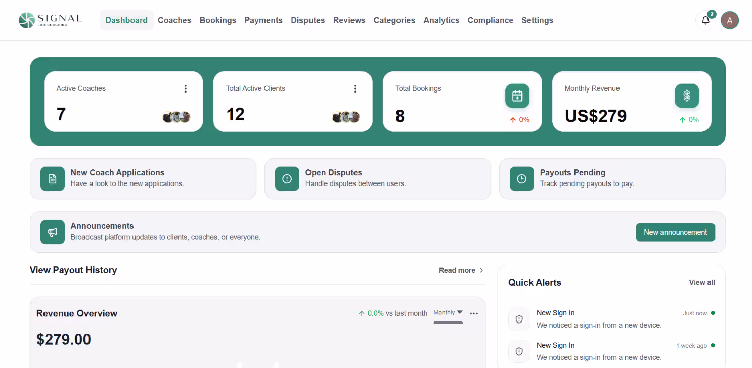 Signal Life Coaching: A trusted marketplace for verified professional coaches — what we built